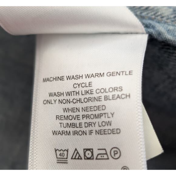 Lauren Ralph Lauren Denim Officer’s Jacket Women’s Size 12 Indigo Wash Blue - Picture 9 of 10